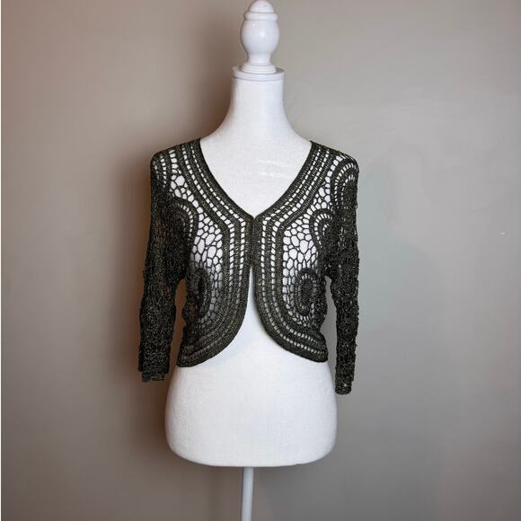Zashi Y2K Crochet Cardigan Shrug - Size M - Picture 1 of 6